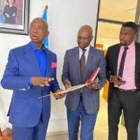 Prince Ned Nwoko on a courtesy visit to UN and UNESCO to further his campaign and collaboration on eradication of Malaria in Africa