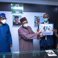 On a visit to the Ministry of Health, Prince Ned Nwoko and the Malaria Team met with the Hon. Minister of Health Dr. Osagie Ehanire, Hon. Minister of State, Health, Dr. Olorunnimbe Mamora, the Permanent Secretary, Mr Abdulaziz Mashi Abdullahi and other members of the National Malaria Elimination Programme (NMEP).