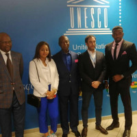 Prince Ned Nwoko on a courtesy visit to UN and UNESCO to further his campaign and collaboration on eradication of Malaria in Africa