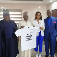 Prince Ned Nwoko on a courtesy visit to UN and UNESCO to further his campaign and collaboration on eradication of Malaria in Africa