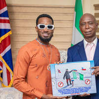 Dbanj, pays Prince Ned a courtesy visit, pledges to join the fight to Eradicate Malaria in Africa starting from Nigeria.
