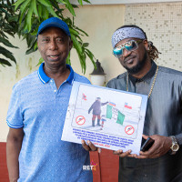 Rudeboy Paid a courtesy visit to Prince Ned Nwoko. Pledged his support for the Malaria Project and becomes advocate for Malaria free Nigeria and Africa.