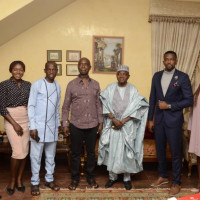 Prince Ned today hosted the Senior Special Adviser to the President on Media and Publicity Garba Shehu at his home in Abuja and shared with him, details of the Malaria Eradication Project and the need for Nigeria to ratify the Antarctica treaty.