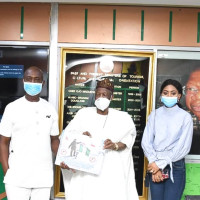 Chairman of Prince Ned Nwoko Foundation and Billionaire Antarctica Explorer Prince Ned Nwoko was received by the Hon. Minister of Information and Culture Prof. Lai Mohammed at his office.