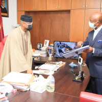 MALARIA PROJECT: Prince Ned Nwoko meets with the Leadership of the National Assembly